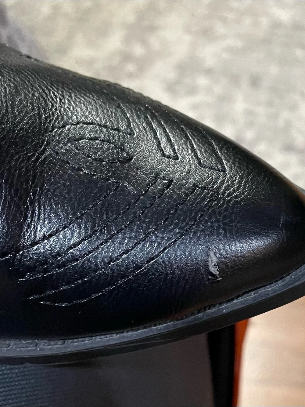 Women's Black Ankle Booties- Cowboy Style